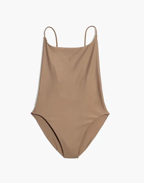Madewell Second Wave Spaghetti-Strap One-Piece Swimsuit | Madewell