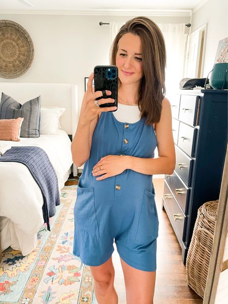 Free People Dupe jumpsuit! Great for pregnancy and postpartum! Wearing a small

#LTKbump