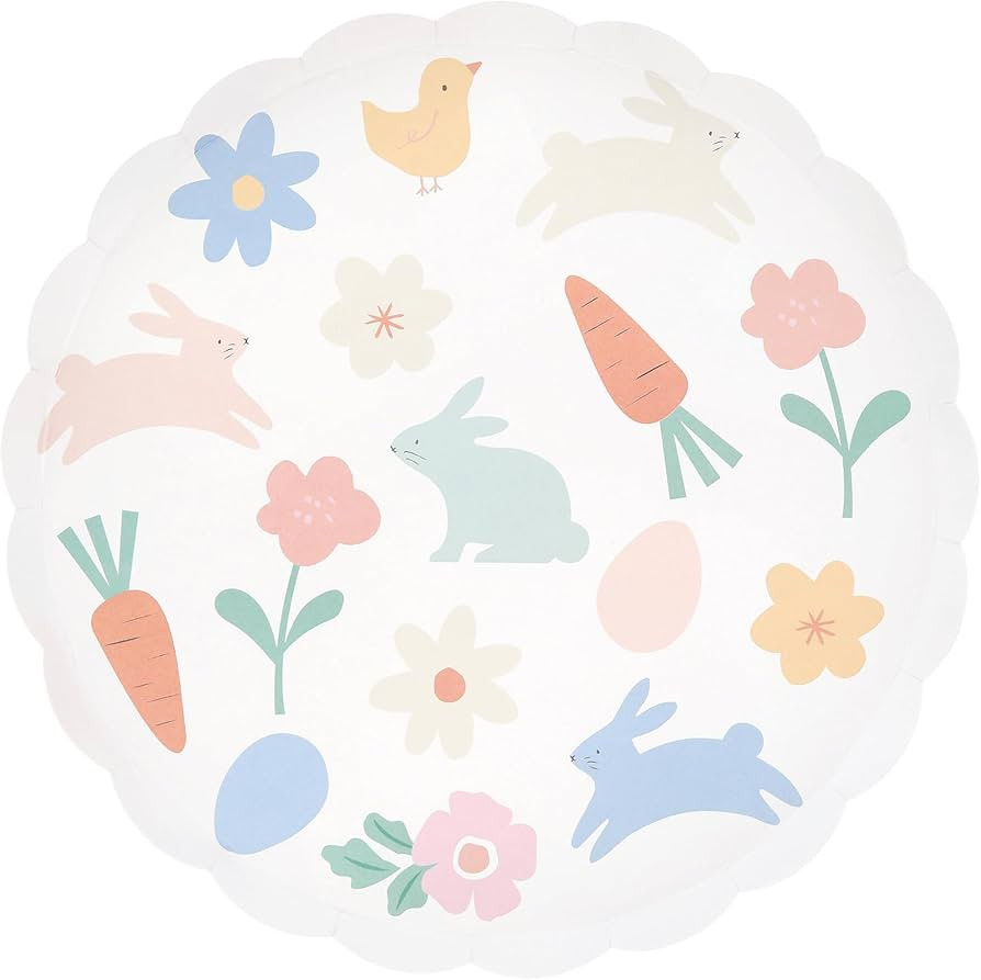 Meri Meri Easter Icons Paper Plates (Pack of 8), Disposable Plates for Party, Easter Party Decora... | Amazon (US)