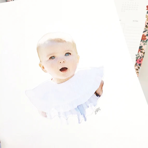 custom family portrait, childs portrait, family portrait drawing, family portrait illustration di... | Etsy (US)