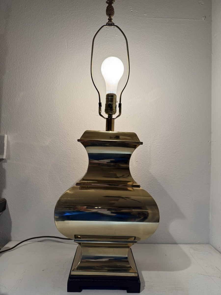 Vintage Fredrick Cooper Original Brass Ginger Jar Table Lamp 3-Way Light Working | eBay US