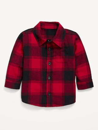 Long-Sleeve Flannel Pocket Shirt for Baby | Old Navy (US)
