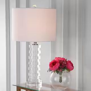 Sasha 25 in. Crystal Table Lamp, Clear | The Home Depot