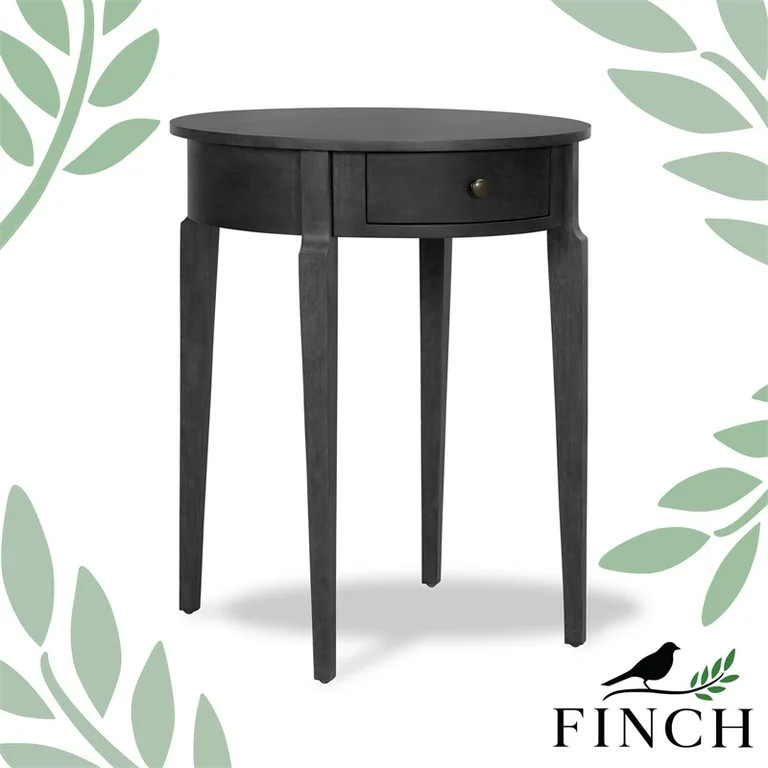 Finch Thaddeus Round Side Table Dark Gray - Walmart.com | Walmart (US)