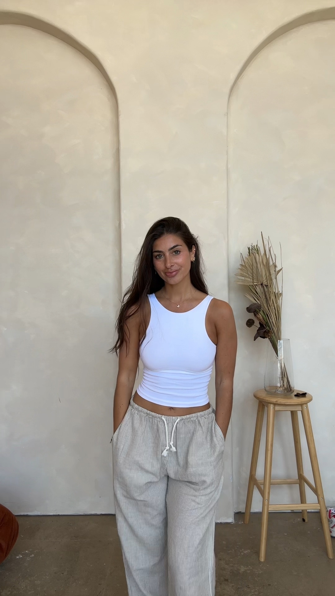 Pacsun Striped Pants & Free People Tank

#LTKSeasonal #LTKFindsUnder100 #LTKFindsUnder50