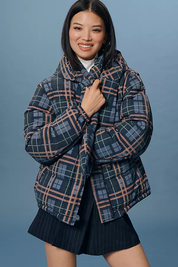 Hooded Pearl Hooded Puffer Coat Jacket | Anthropologie (US)