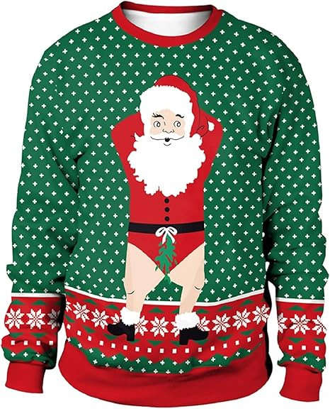 Colorful House Unisex's Ugly Christmas Jumper Sweater Printed Pullover,3D Funny Digital Print Swe... | Amazon (US)