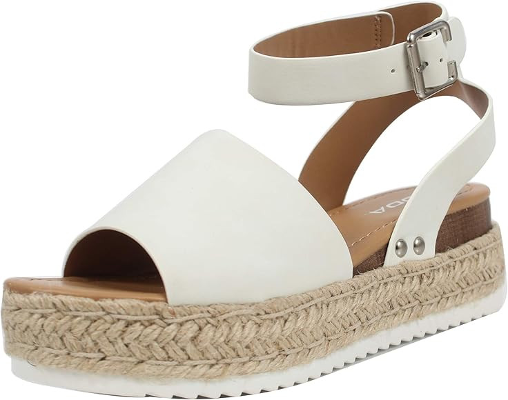 Women's Open Toe Halter Ankle Strap Espadrille Sandal | Amazon (US)