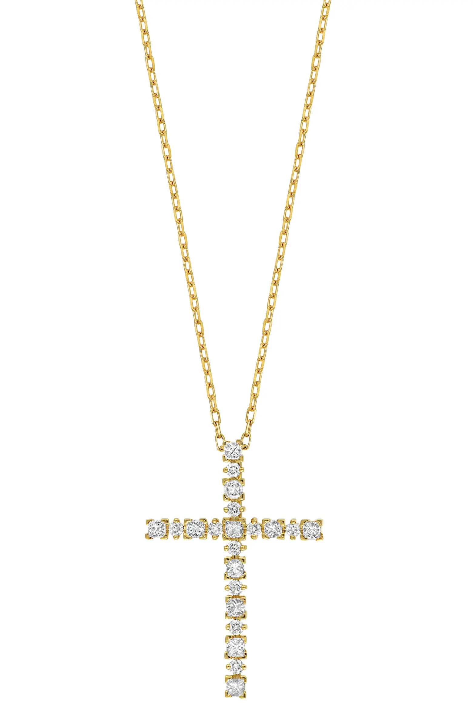 Bony Levy Aviva Diamond Cross Pendant Necklace | Nordstrom | Nordstrom