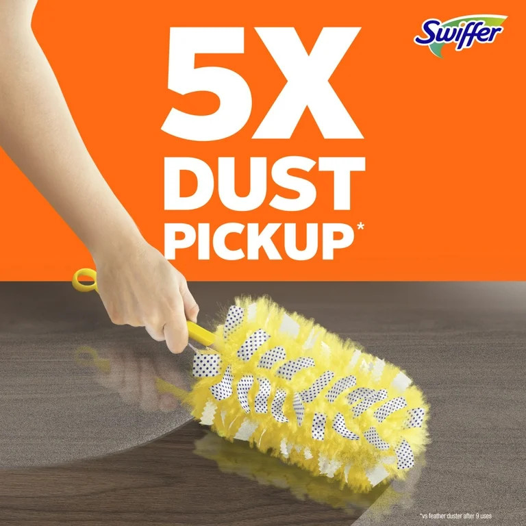 Swiffer Dusters Heavy Duty Multi-Surface Duster Refills for Cleaning, Unstopables, 6 Count | Walmart (US)