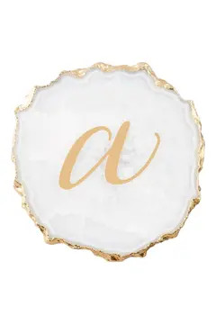 Monogram Agate Coaster | Nordstrom