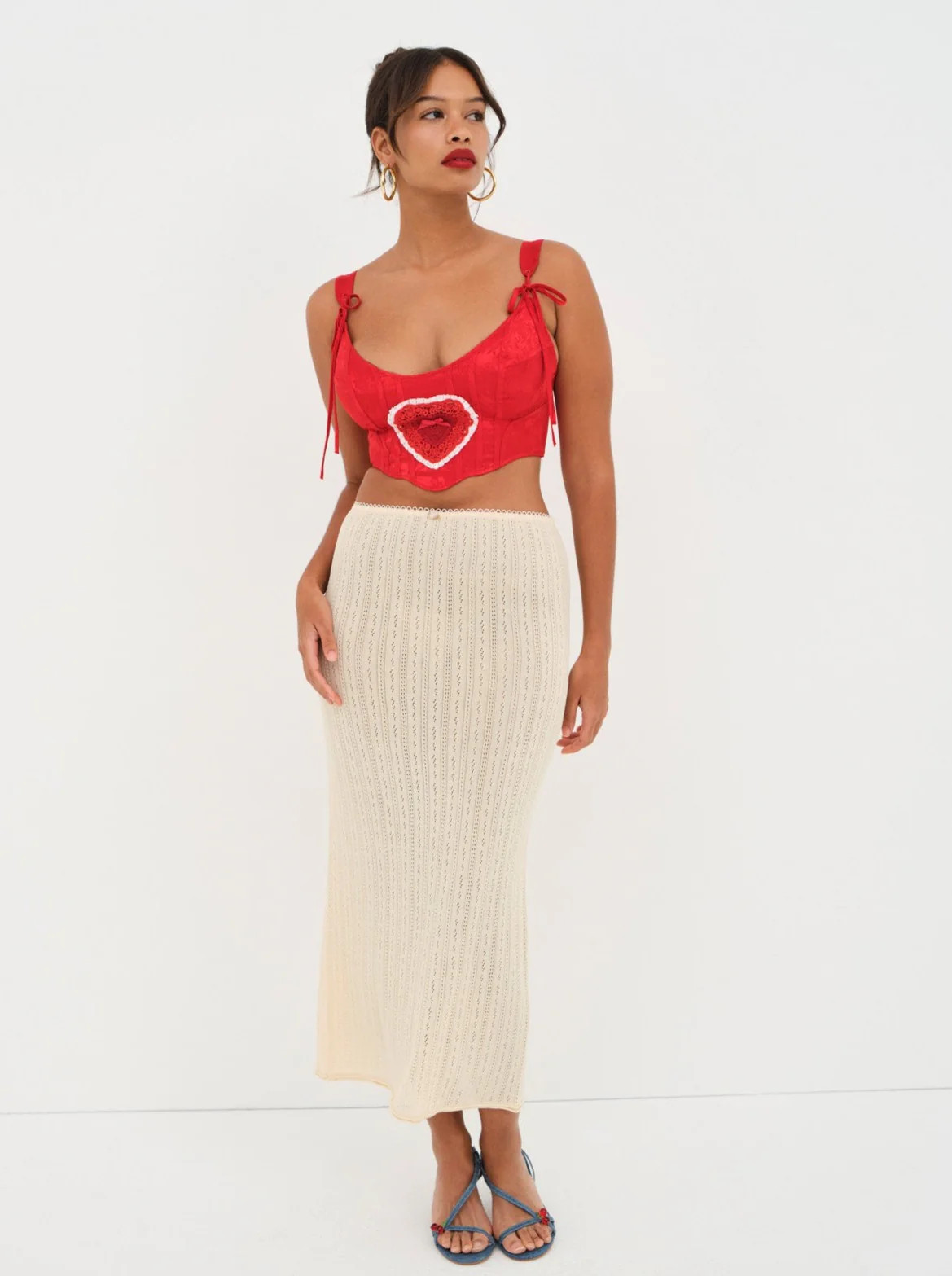 Velma Heart Bustier | For Love & Lemons