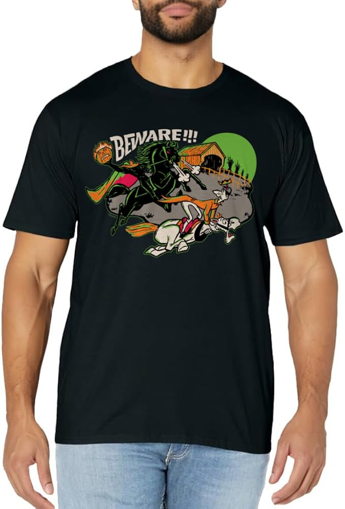 Disney 100 The Headless Horseman of Sleepy Hollow Halloween T-Shirt | Amazon (US)