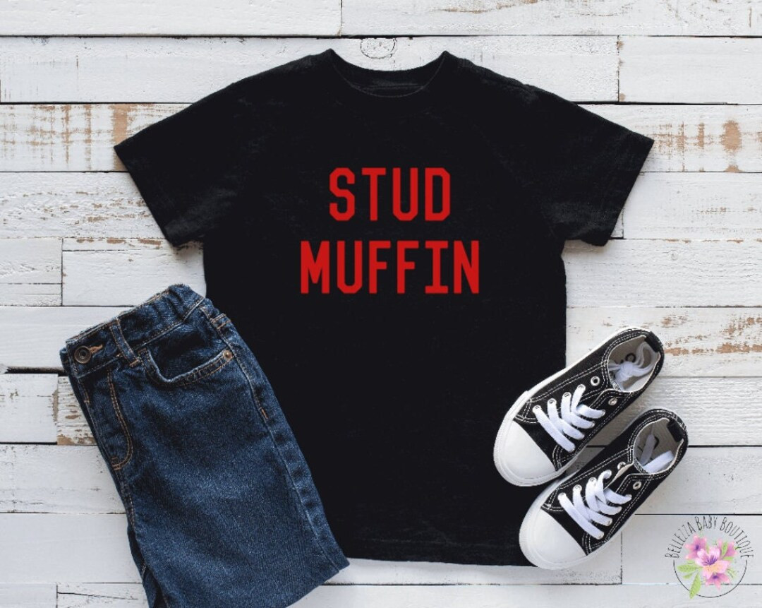 Stud Muffin Valentine's Day Toddler Shirt My First - Etsy | Etsy (US)