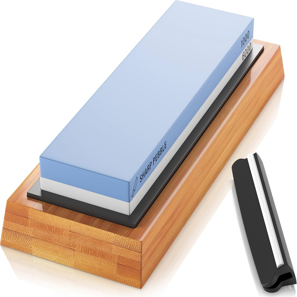 Sharp Pebble Premium Whetstone Knife Sharpening Stone 2 Side Grit 1000/6000 Waterstone- Whetstone... | Amazon (US)
