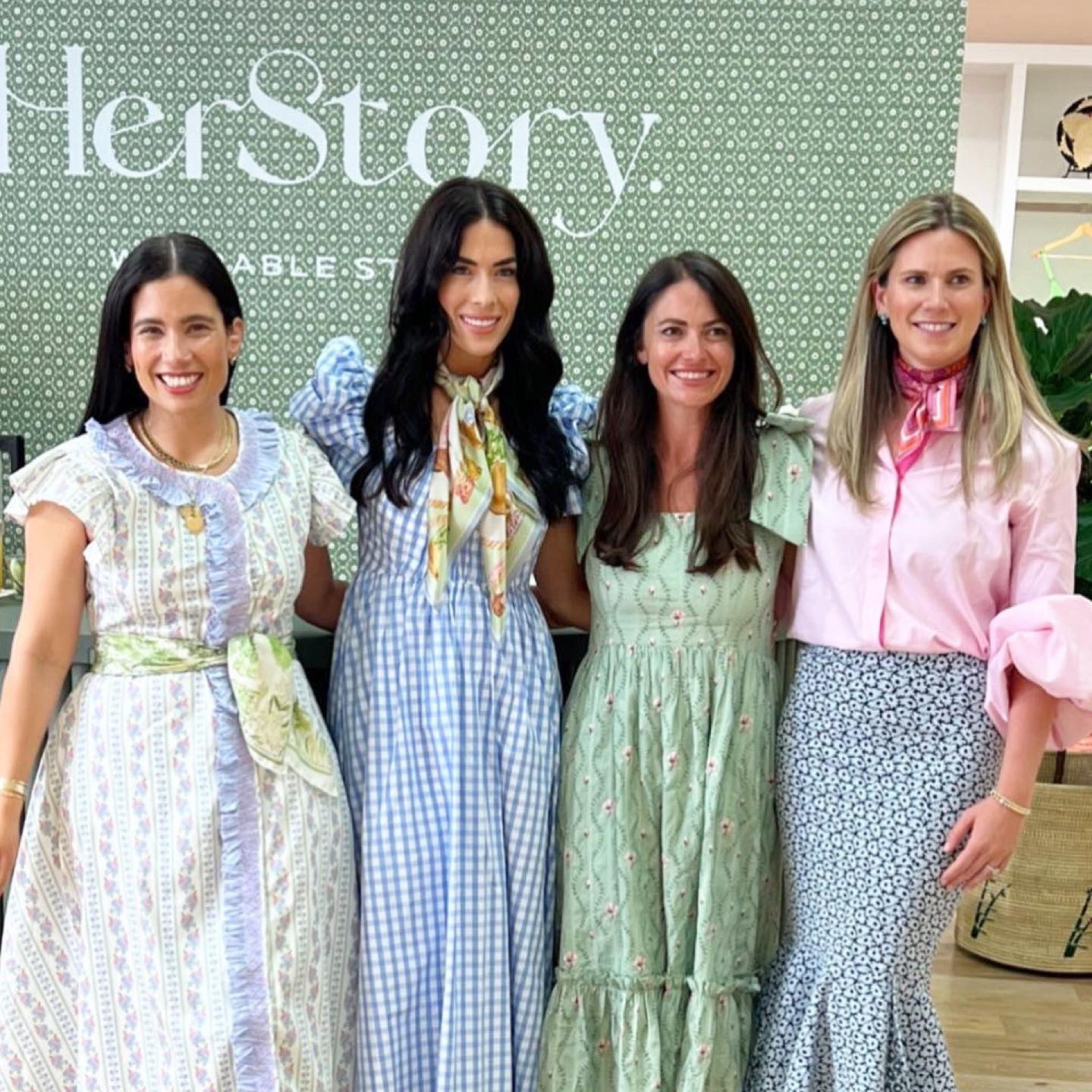 Our outfits for the Texas mompreneur panel would all be perfect for Mother’s Day since they are each made by a mama, for mamas! From left- Catalina in her own design, Caitlin in Jennifer Sumko for Dillard’s (Jennifer was in attendance as a guest of Caitlin 🥰) I’m in Floraison and Madi in her own design! 💗💗💗