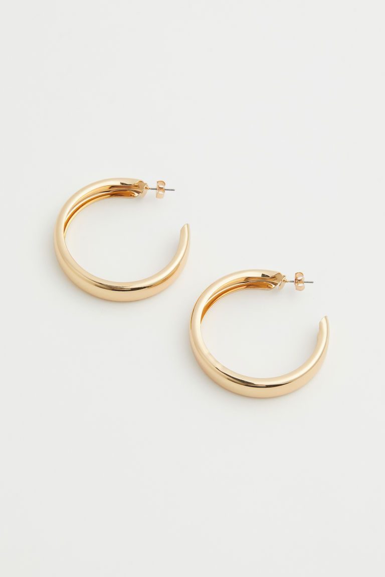 H & M - Hoop Earrings - Gold | H&M (US)