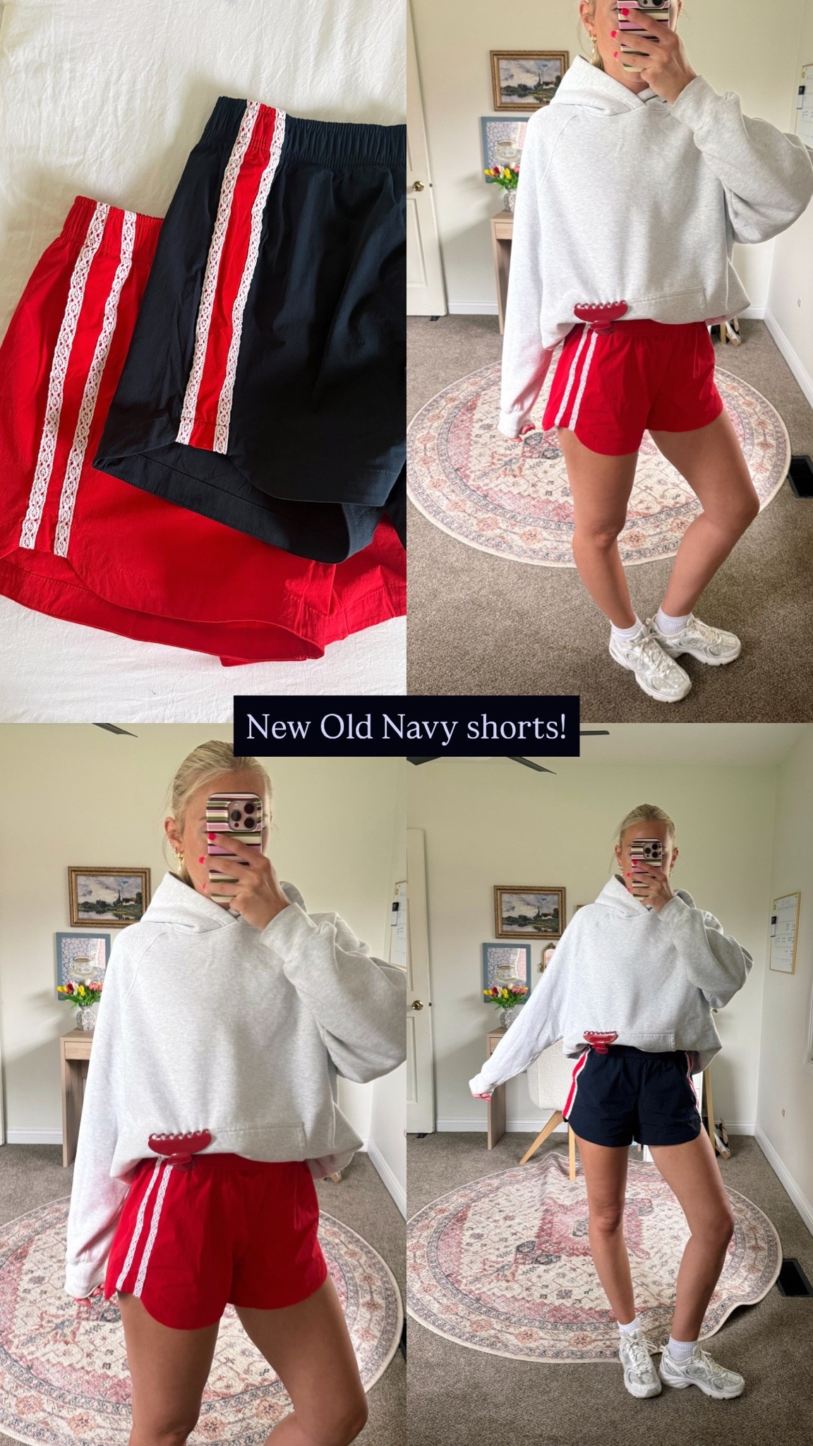 New old navy shorts! On sale rn- wearing smalls 🍓🫐

#LTKootd #LTKActive #LTKSaleAlert