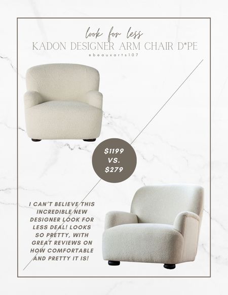 Shop this gorgeous designer look for less chair dupe!! 

#LTKsalealert #LTKhome #LTKstyletip