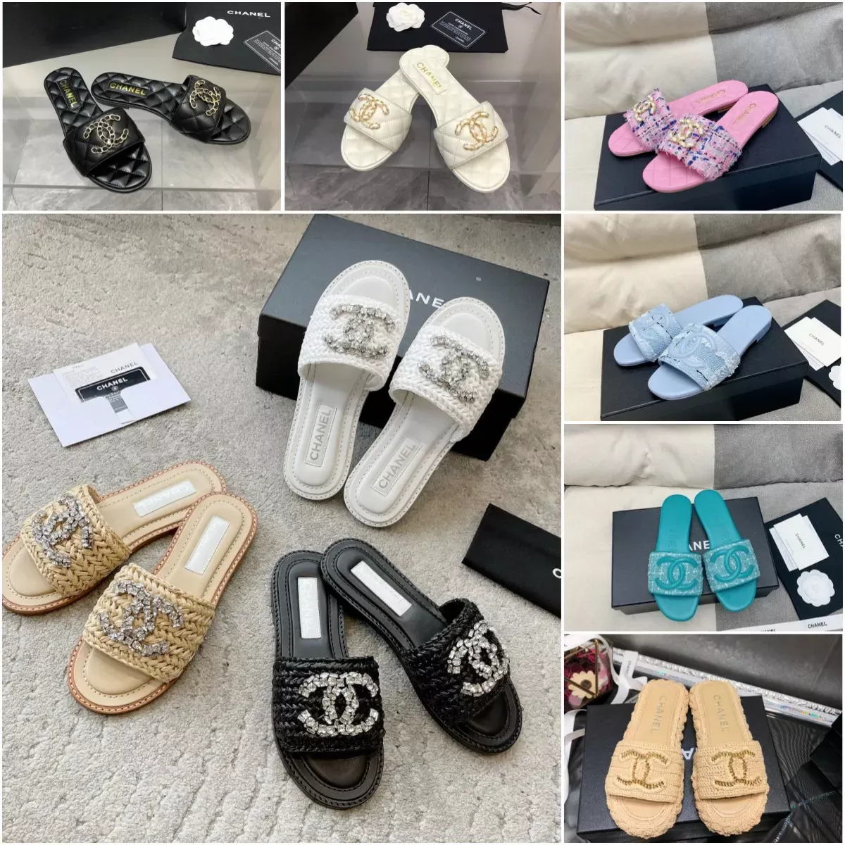 Chanel pearl slides 2020 hot sale