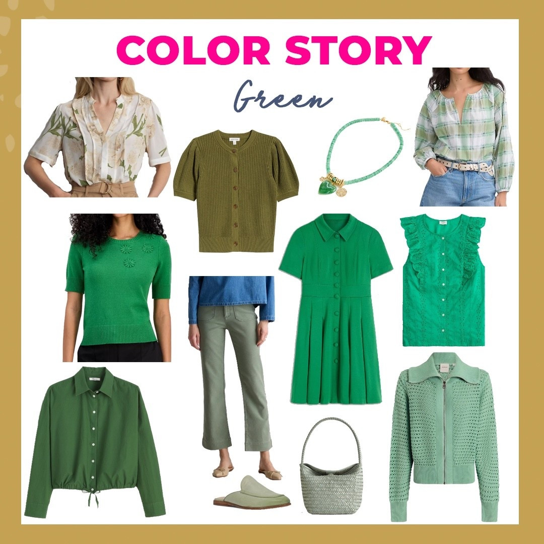 Spring Trending Color: Green 💚 step into spring with something green for your wardrobe!
#springtrends #green

#LTKSeasonal #LTKOver40