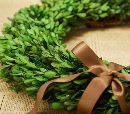 Boxwood Wreath 
Great for the holiday as well as year round. 