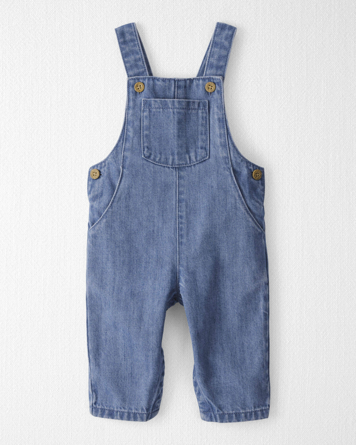 Baby Organic Cotton Denim Overalls | Carter's Inc