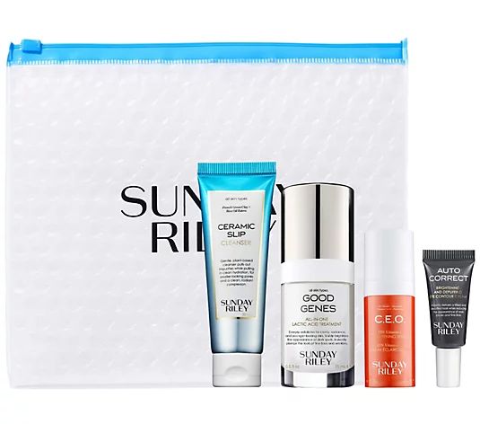 Sunday Riley Skincare Treatment Heroes 4-Piece Kit - QVC.com | QVC