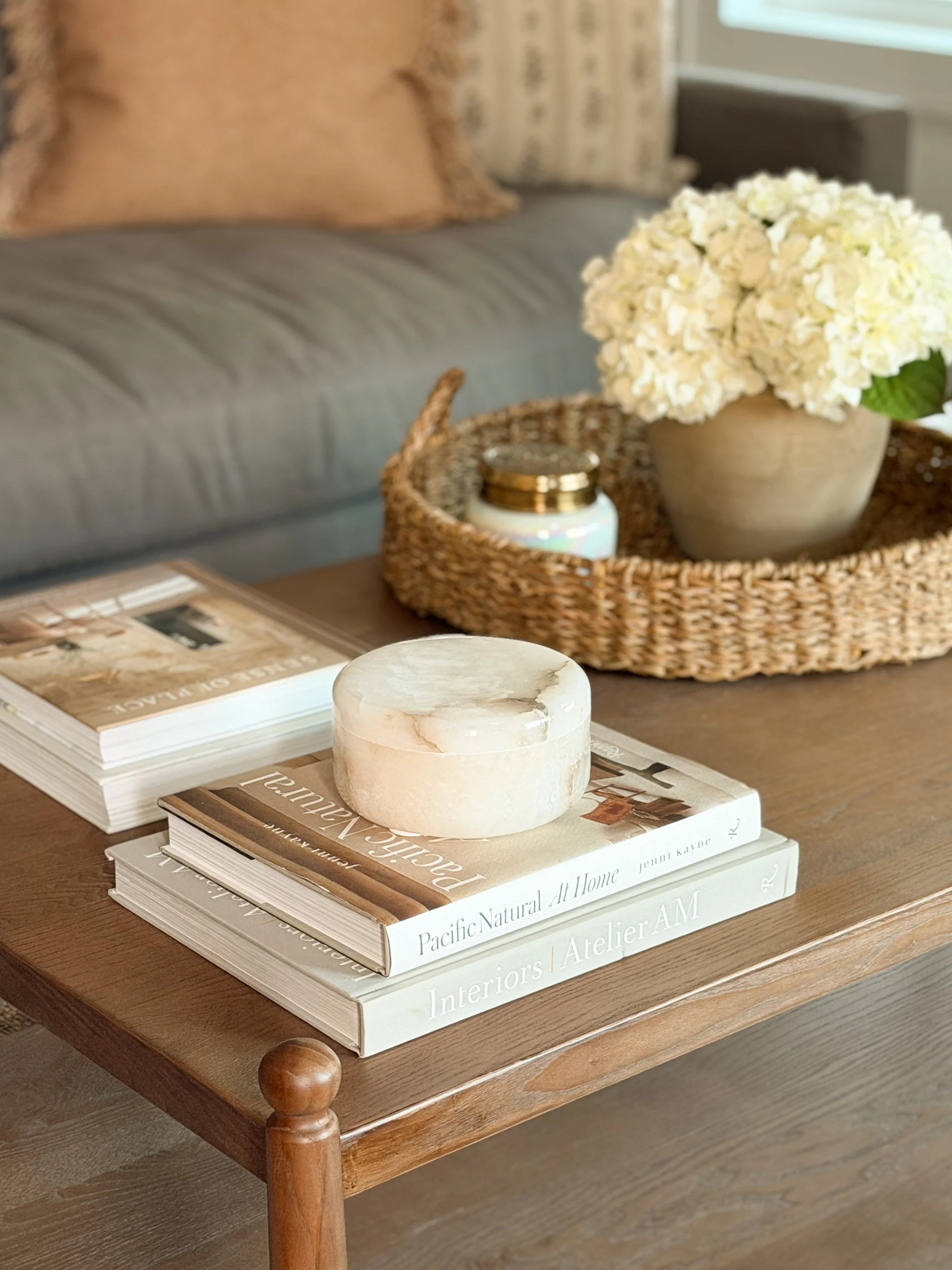Alabaster Round Box | Cottage and Key