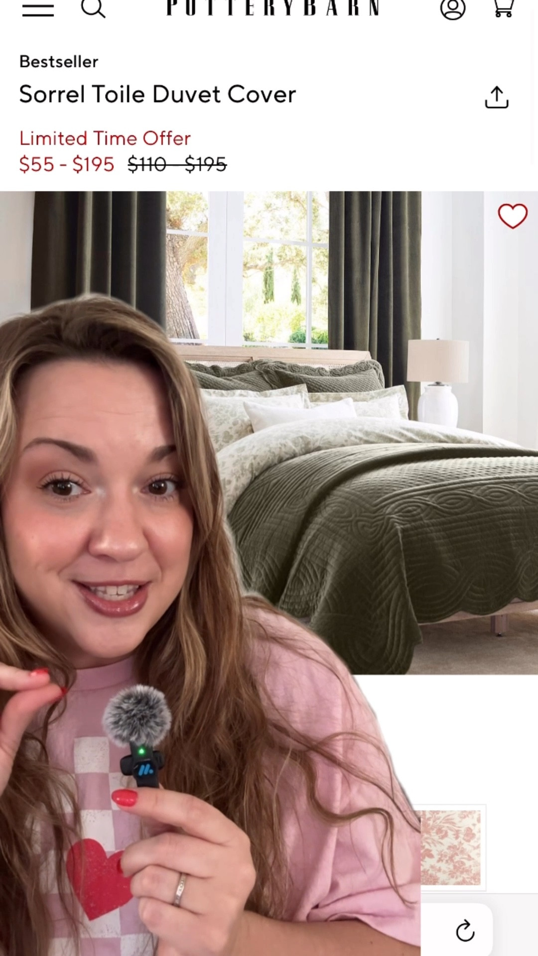 First Details on a dime of 2025! Get this Pottery Barn bedding look for way less! Toile bedding. Duvet cover. Green bedding. Bedroom refresh  

#LTKWatchNow #LTKHome #LTKFindsUnder100