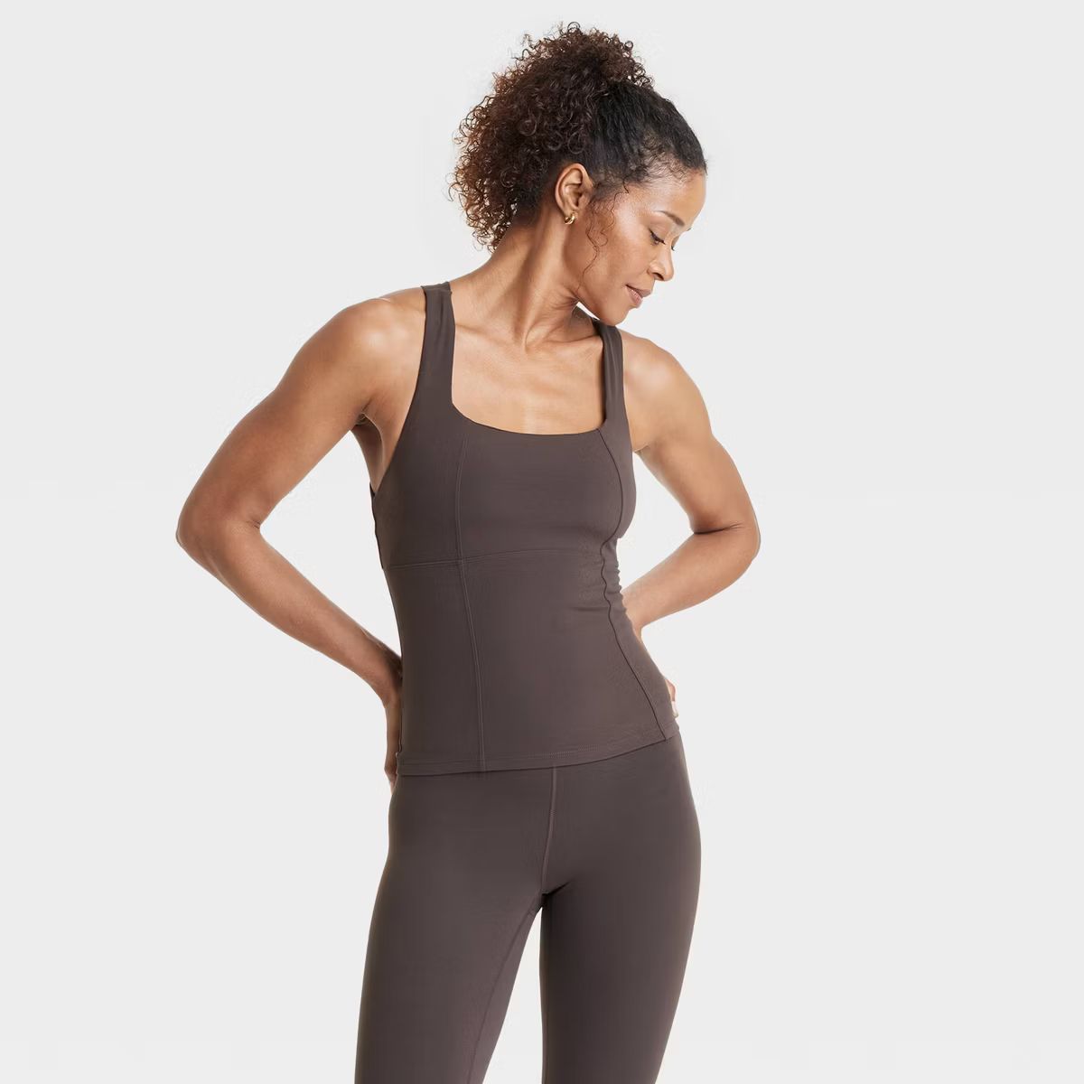 Women's Everyday Soft Twist Back Cropped Tank Top - All In Motion™ | Target