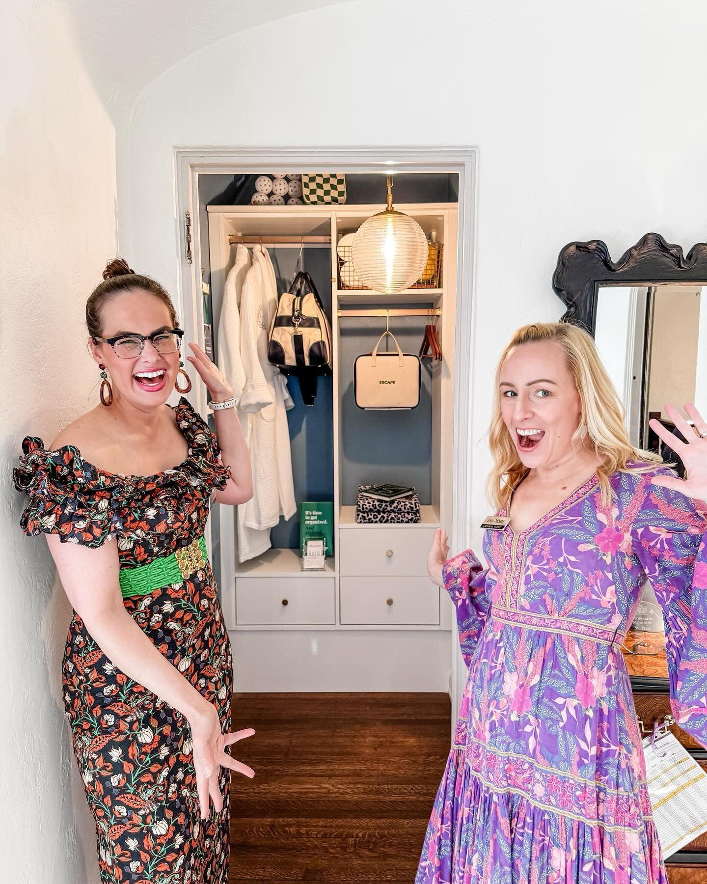 Many months in the making, the @showhouseindy opened its doors for the Evening with Designers last night. One of the most special events of the showhouse season, design lovers are invited to come and tour the house while each designer acts as the docent of their own space.

It was so neat to hear feedback about the renovation and design work completed over the last several months (and to share the completed space with so many of the talented individuals who made our spaces come to life - @calclosets_erin, @heysouthernskyphoto, @parksidelinen and @matouklinens)!

And while I didn’t make it out of the upstairs wing, seeing each designer proudly standing in their space was the icing on top! We did it!!