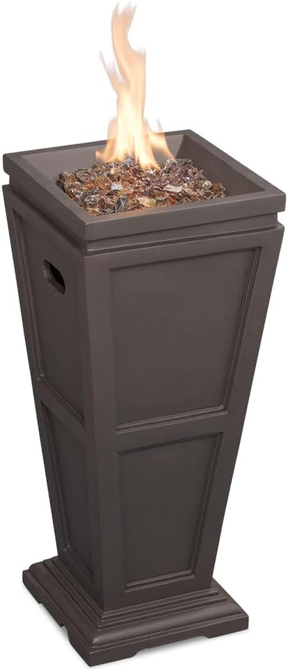 Endless Summer 28" Gas Outdoor Fire Column, 11.8" x 11.8" x 28" | Amazon (US)