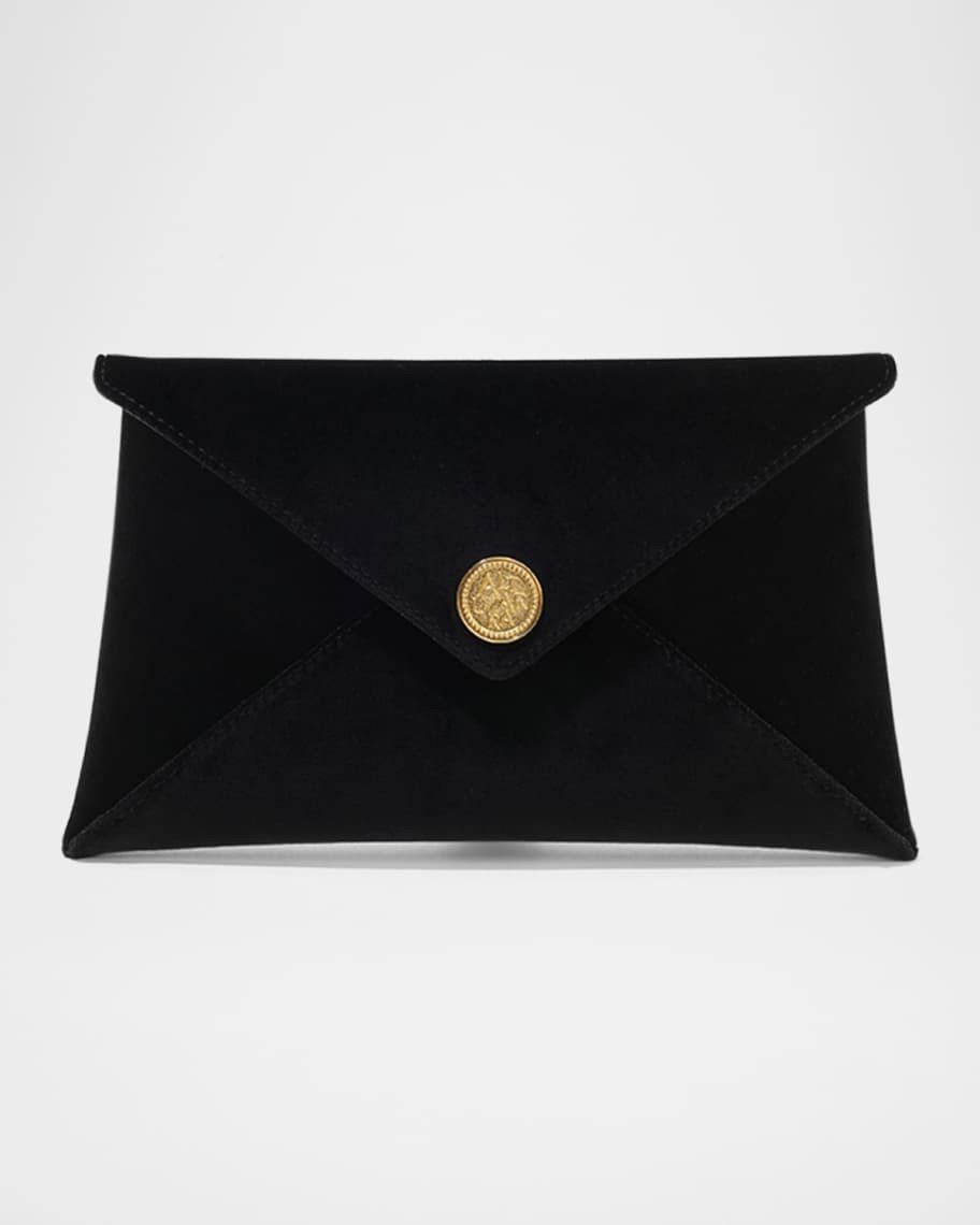 Envelope Flap Velvet Clutch Bag | Neiman Marcus