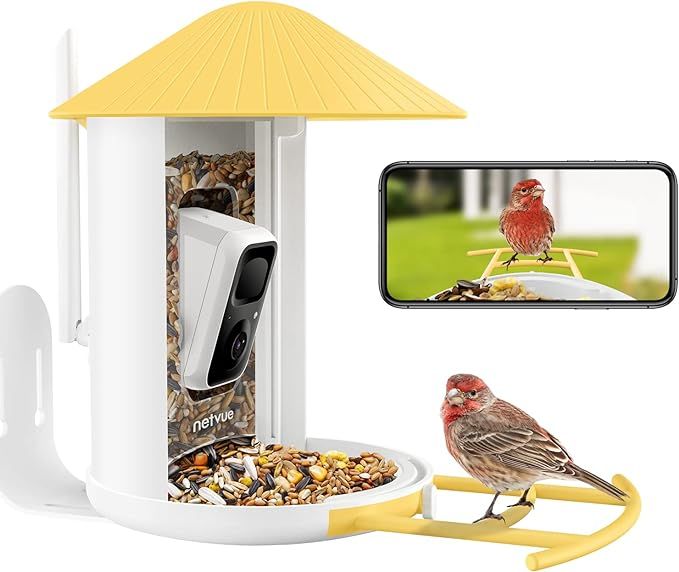NETVUE Birdfy Lite- Smart Bird Feeder Camera, Bird Watching Camera Auto Capture Birds & Motion De... | Amazon (US)