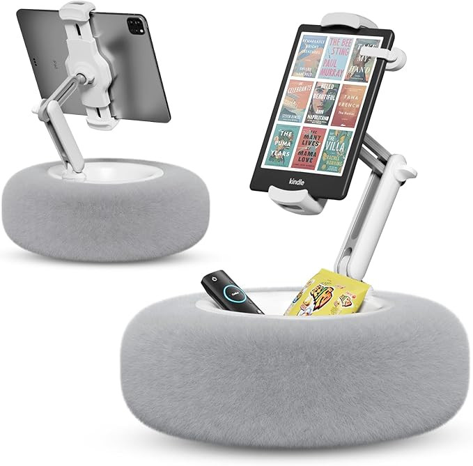 Tablet Pillow Stand for Reading, Adjustable Tablet Stand Phone Holder for Bed with Detachable Sna... | Amazon (US)