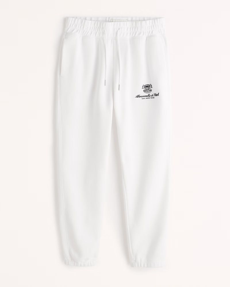 Crest Logo Cinched Joggers | Abercrombie & Fitch (US)