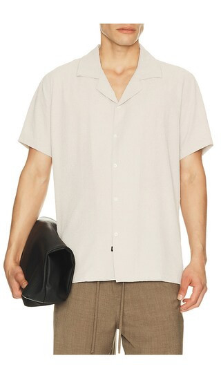 Rails Amalfi Camp Collared Shirt in Grey. - size XL/1X | Revolve Clothing (Global)