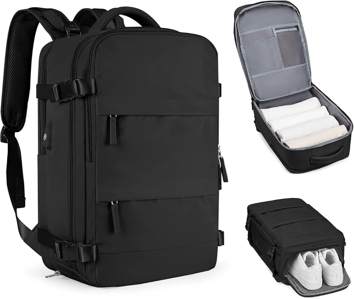 Carry On Backpack Flight Approved Personal Item Travel Backpack For Women Airline Approved Waterp... | Amazon (US)