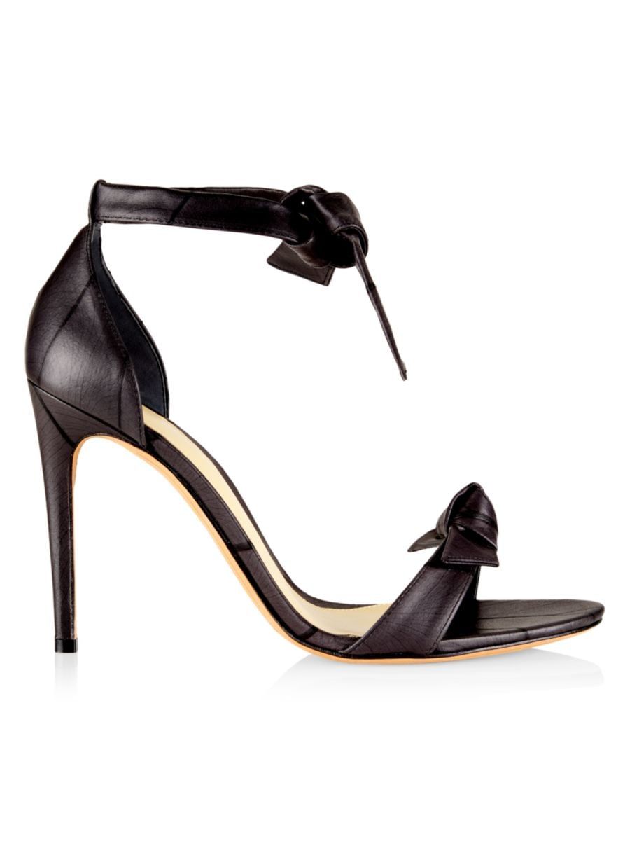 Clarita Leaf-Printed Leather Sandals | Saks Fifth Avenue
