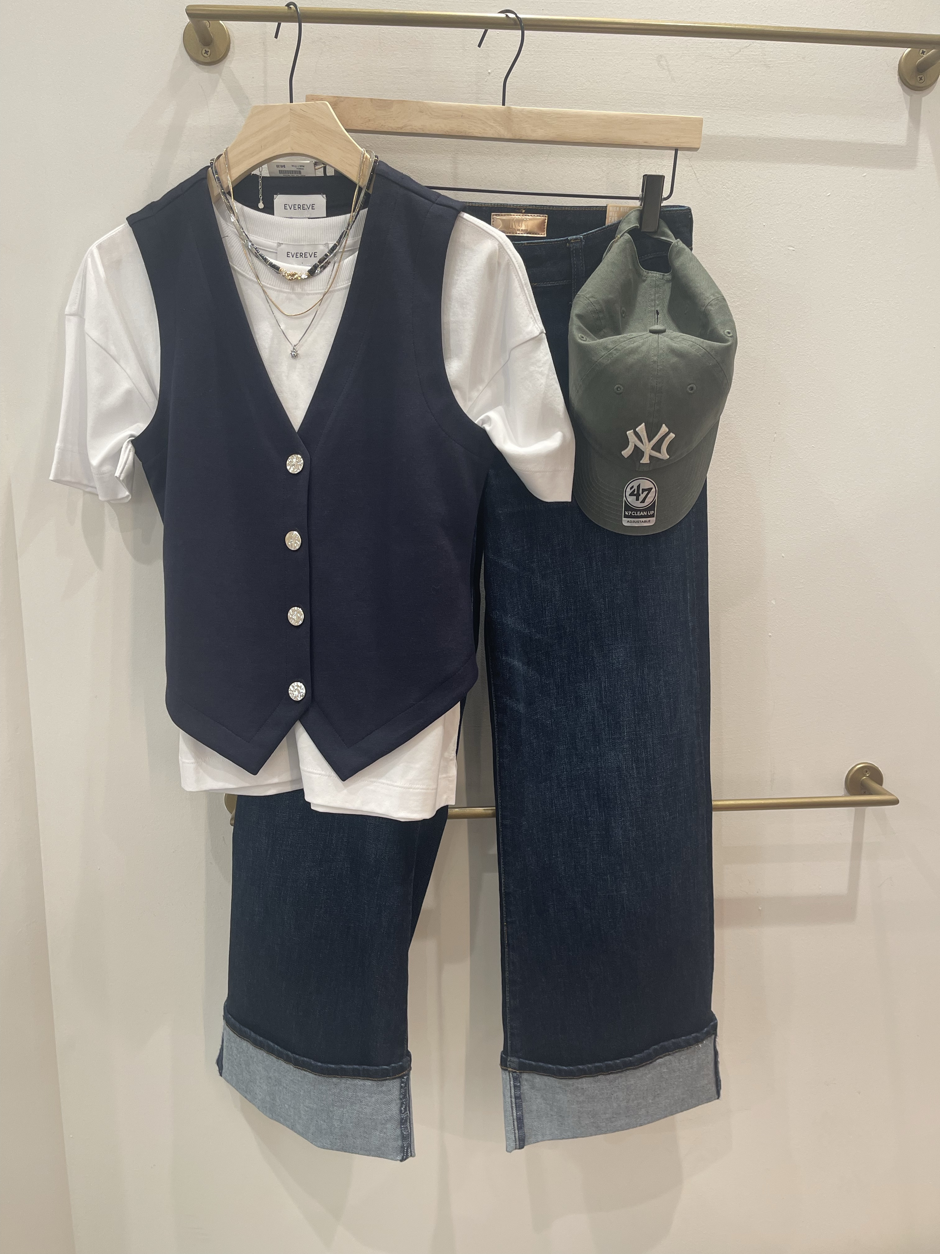 How to Style a Vest: EVEREVE Edition // I styled this vest two other ways that are perfect for Memorial Day. But what if you want it wear it after the holiday? Throw on a plain white tee underneath the vest and add a baseball cap and you’re good to go. You look elevated and polished but also laidback and casual cool

#LTKPetite #LTKFindsUnder100 #LTKStyleTip