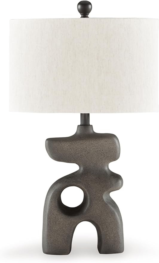 Signature Design by Ashley Danacy Farmhouse Distressed Paper Composite Table Lamp with 3-Way Swit... | Amazon (US)