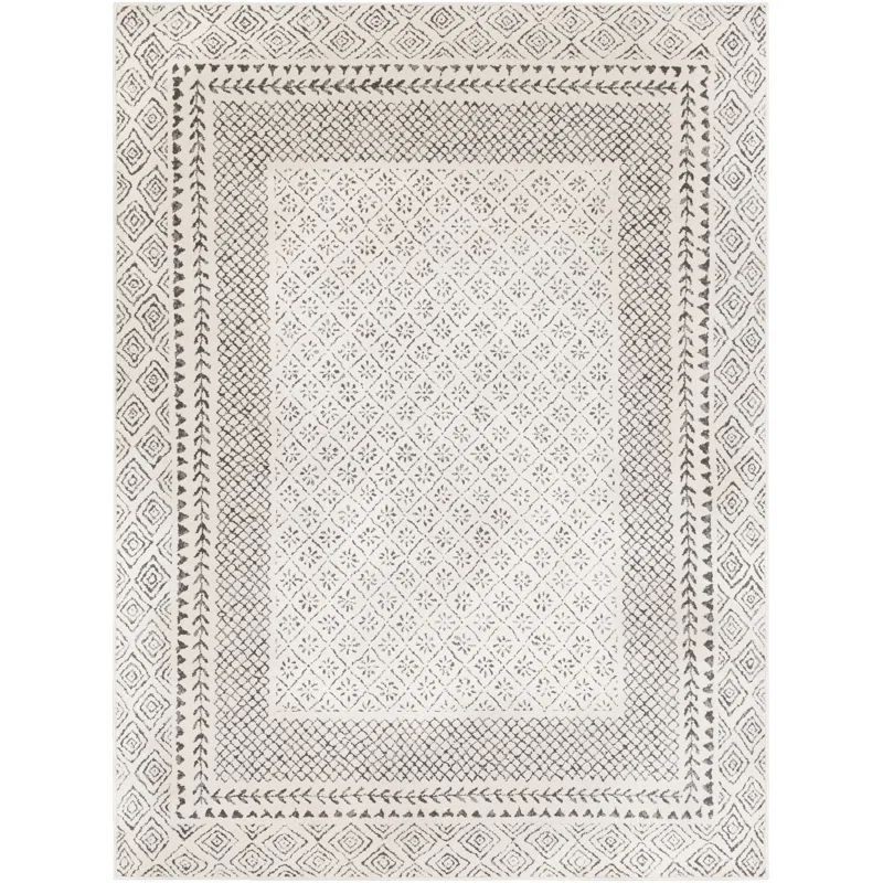 Calvo Oriental Charcoal/Light Beige Area Rug | Wayfair North America