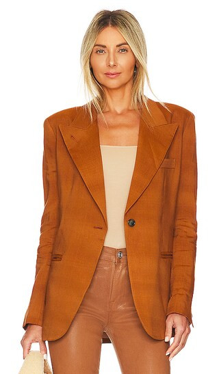 90s Blazer in Burnt Sienna | Revolve Clothing (Global)