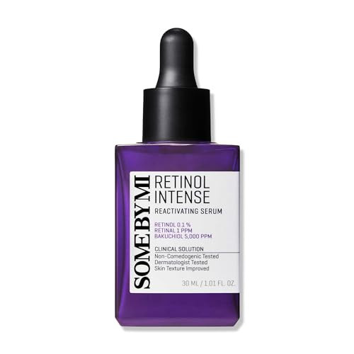 SOME BY MI Retinol Intense Reactivating Serum – 1.01oz, 30ml – Korean Bakuchiol Retinol Serum for Face Firming – Improves Signs of Aging, Minimizes Pore Size & Refines Skin Texture – Korean Skin Care | Amazon (US)