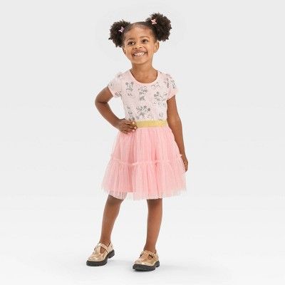 Toddler Girls' Adaptive Disney Minnie Mouse Valentine's Day Tutu Dress - Pink | Target