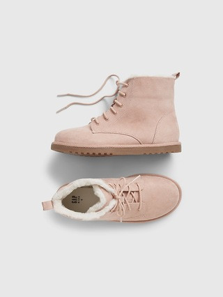 Kids Cozy Lace Up Boots | Gap (US)