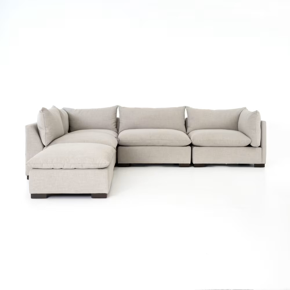 Monroe 4 Piece Sectional with Ottoman | Magnolia