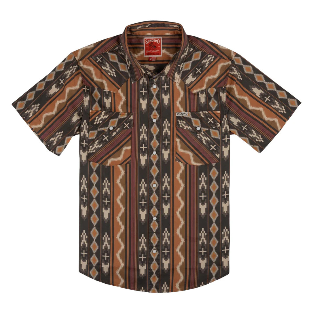 The Wyatt Pearl Snap Short Sleeve Print Shirt | Sendero Provisions Co.
