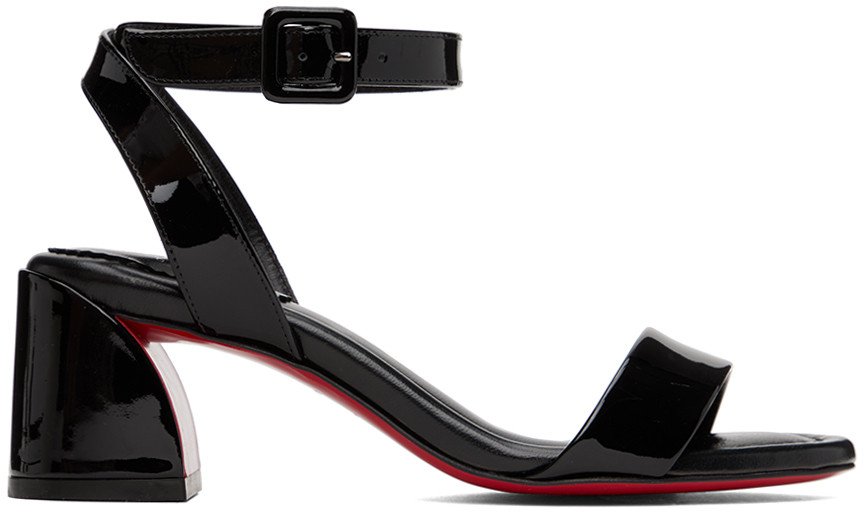 Christian Louboutin Black Miss Sabina 55 Heeled Sandals | SSENSE